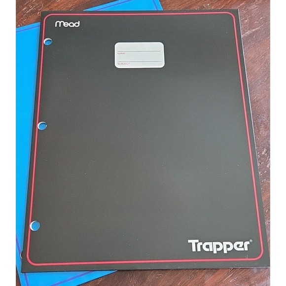 Vtg 6 Pack Mead Trapper Keeper Portfolio 2 Pocket 3 Ring Color Folders 1996 READ - Picture 10 of 16